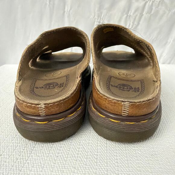 Dr Martens Sandals Men’s Size 8 Vintage 90s Made in England Brown Leather 8582 - Picture 6 of 10